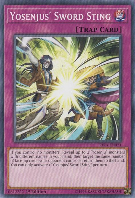 Yosenjus' Sword Sting RIRA-EN071 card from Rising Rampage