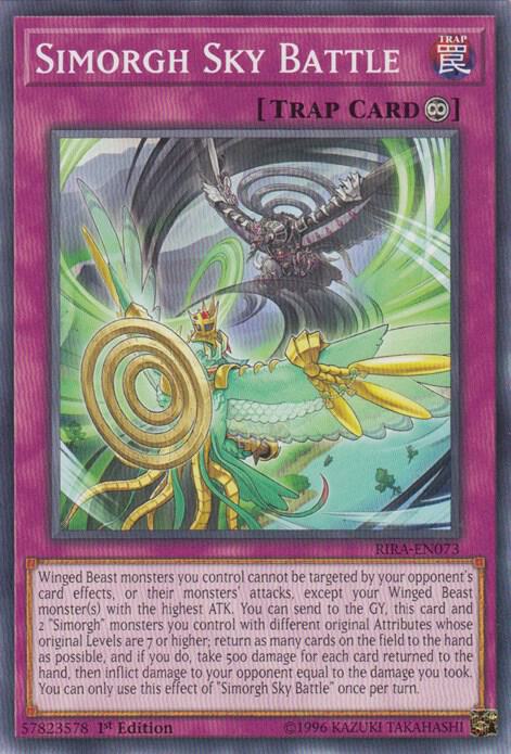 Simorgh Sky Battle RIRA-EN073 card from Rising Rampage