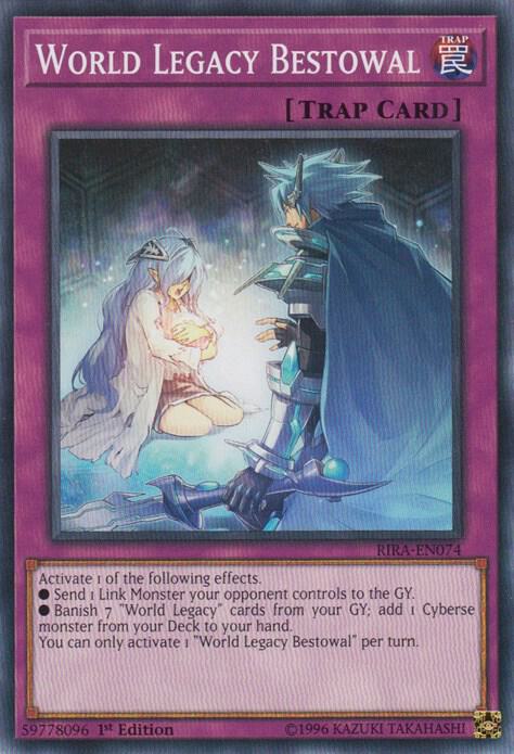 World Legacy Bestowal RIRA-EN074 card from Rising Rampage