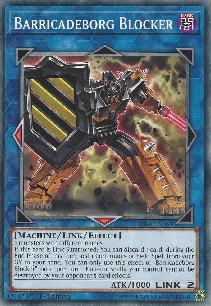 Barricadeborg Blocker RIRA-EN081 card from Rising Rampage