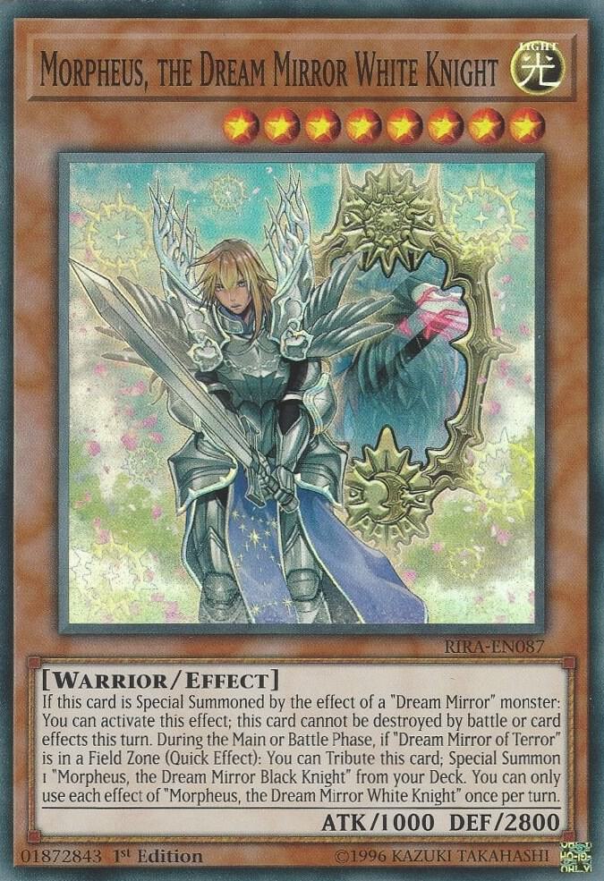 Morpheus, the Dream Mirror White Knight RIRA-EN087 card from Rising Rampage