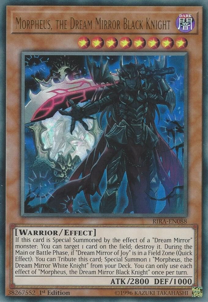 Morpheus, the Dream Mirror Black Knight RIRA-EN088 card from Rising Rampage