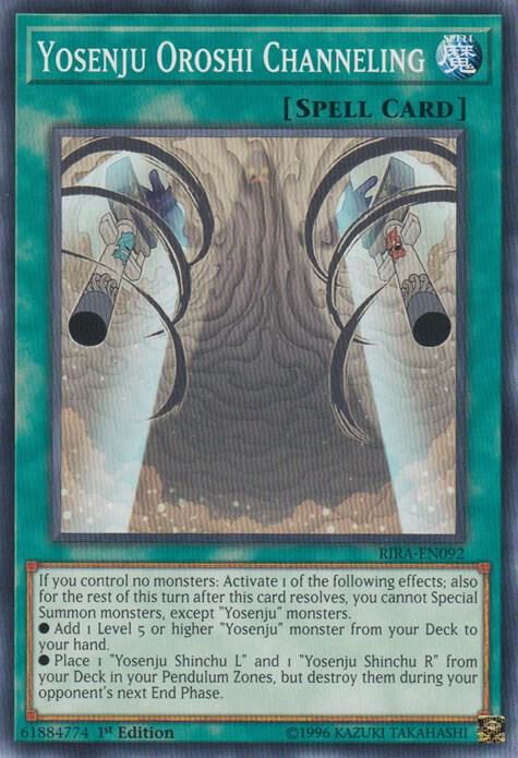 Yosenju Oroshi Channeling RIRA-EN092 card from Rising Rampage