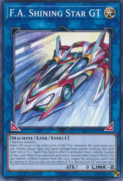 F.A. Shining Star GT RIRA-EN097 card from Rising Rampage