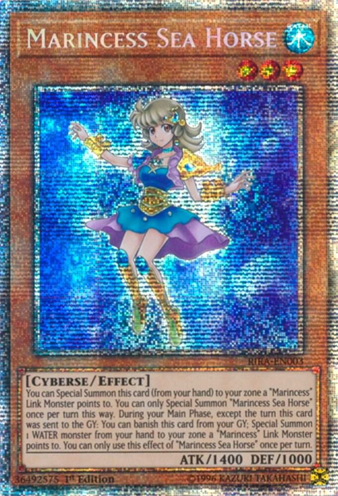 Marincess Sea Horse (Starlight Rare) RIRA-EN003 card from Rising Rampage