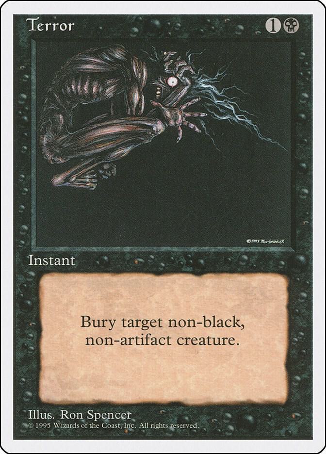 Terror card from Fourth Edition