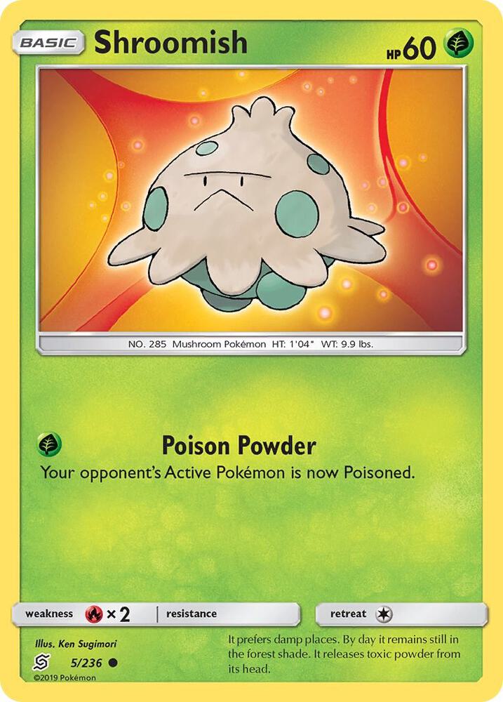 Shroomish 5/236 card from SM - Unified Minds