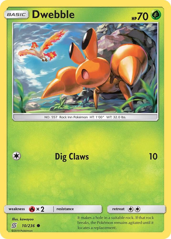 Dwebble 10/236 card from SM - Unified Minds