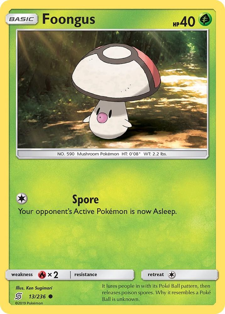 Foongus 13/236 card from SM - Unified Minds