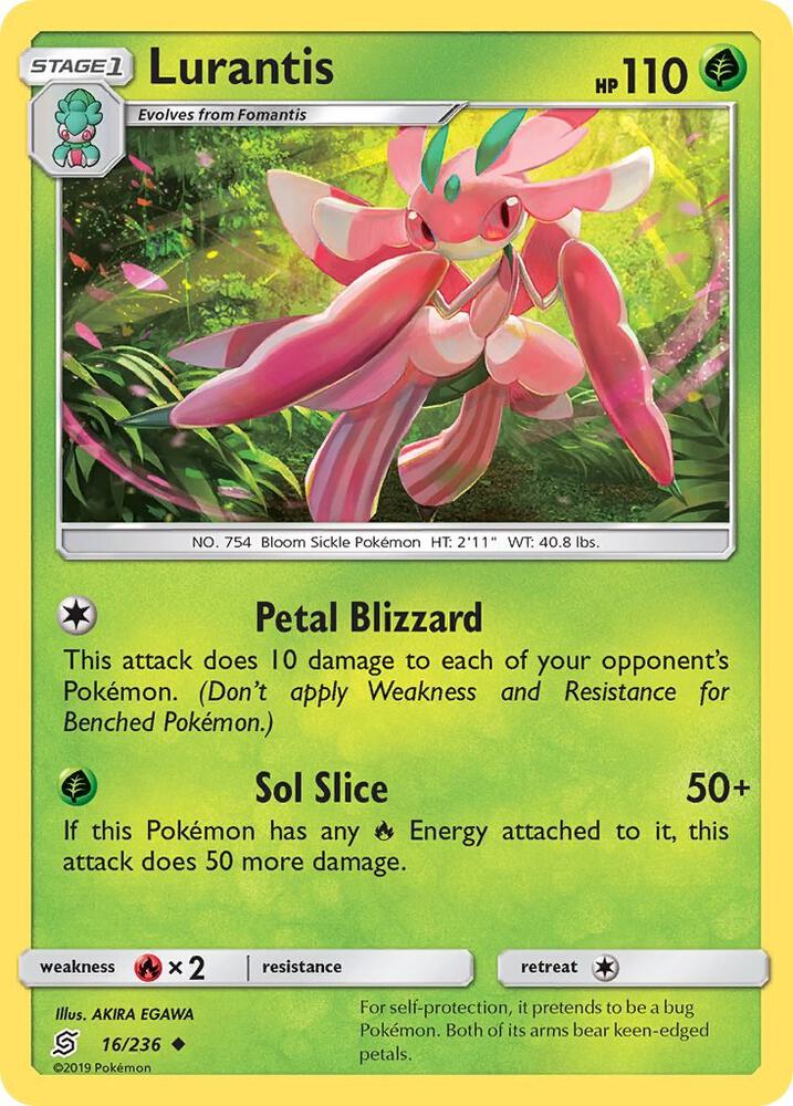 Lurantis 16/236 card from SM - Unified Minds