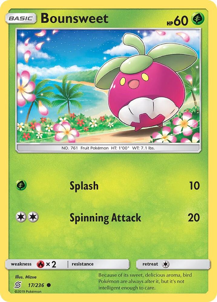 Bounsweet 17/236 card from SM - Unified Minds