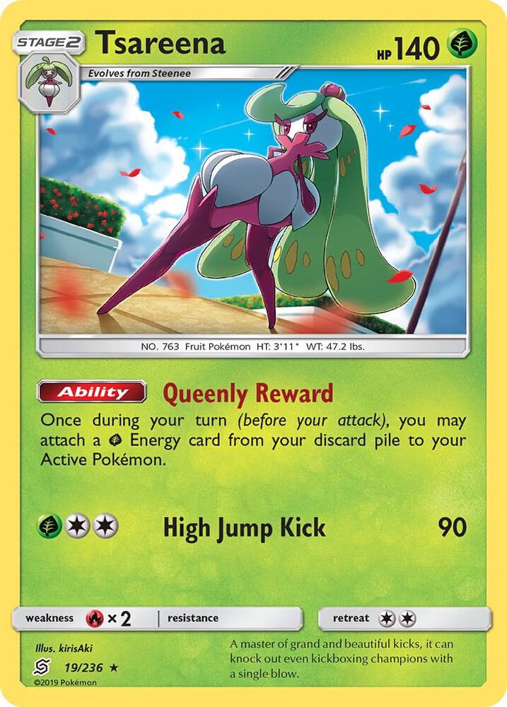 Tsareena 19/236 card from SM - Unified Minds