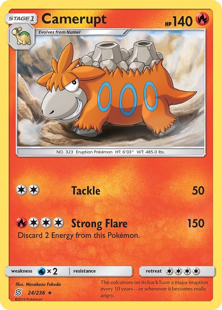 Camerupt 24/236 card from SM - Unified Minds
