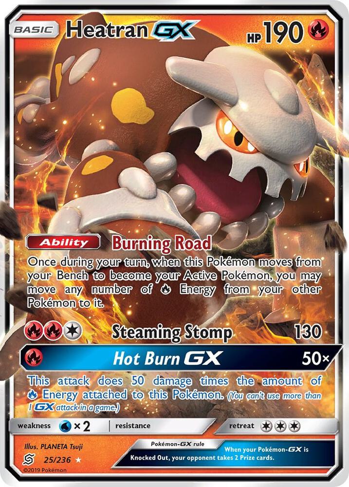 Heatran GX 25/236 card from SM - Unified Minds