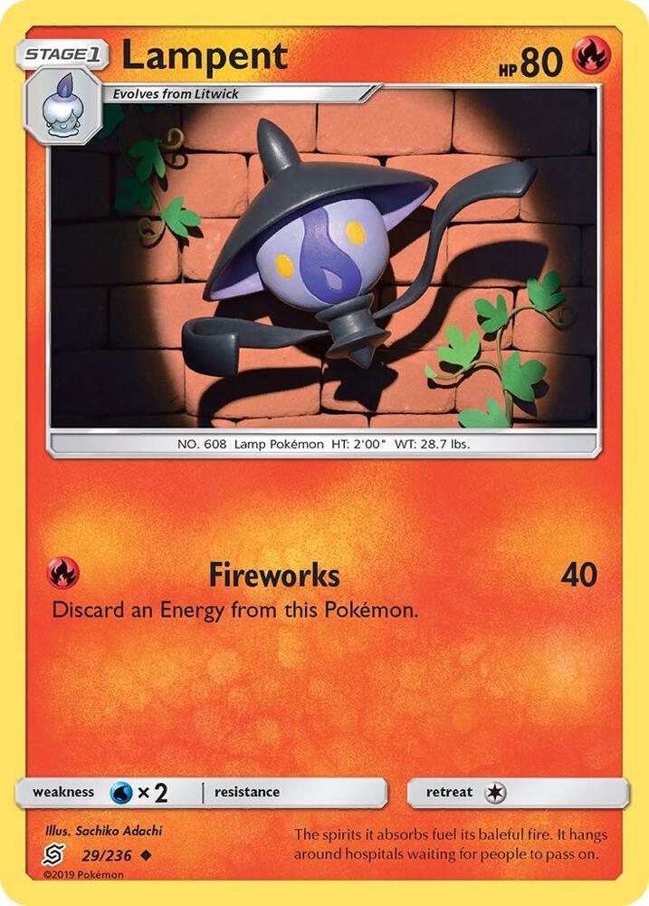 Lampent 29/236 card from SM - Unified Minds