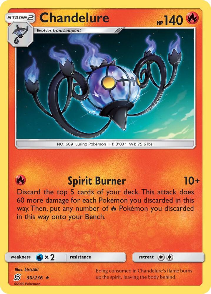 Chandelure 30/236 card from SM - Unified Minds