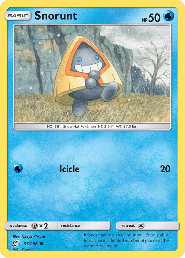Snorunt 37/236 card from SM - Unified Minds