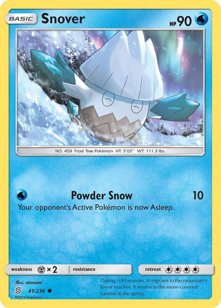 Snover 41/236 card from SM - Unified Minds