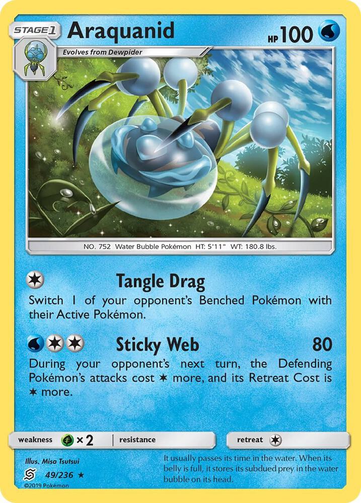 Araquanid 49/236 card from SM - Unified Minds