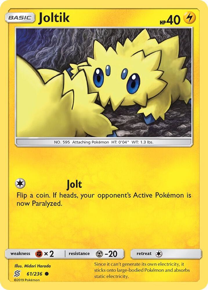 Joltik 61/236 card from SM - Unified Minds