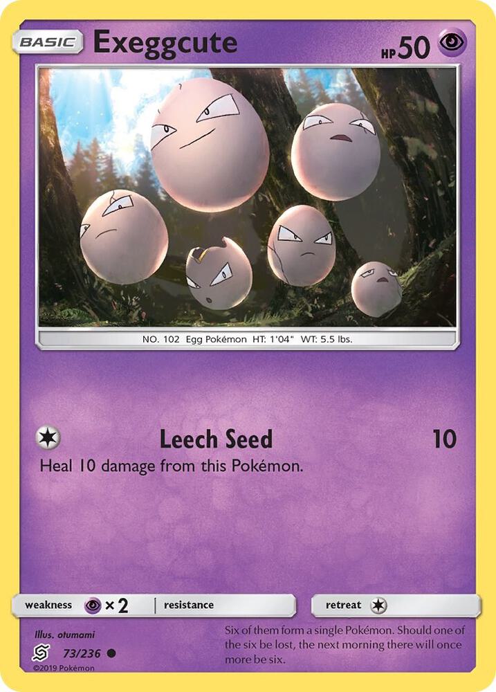 Exeggcute 73/236 card from SM - Unified Minds