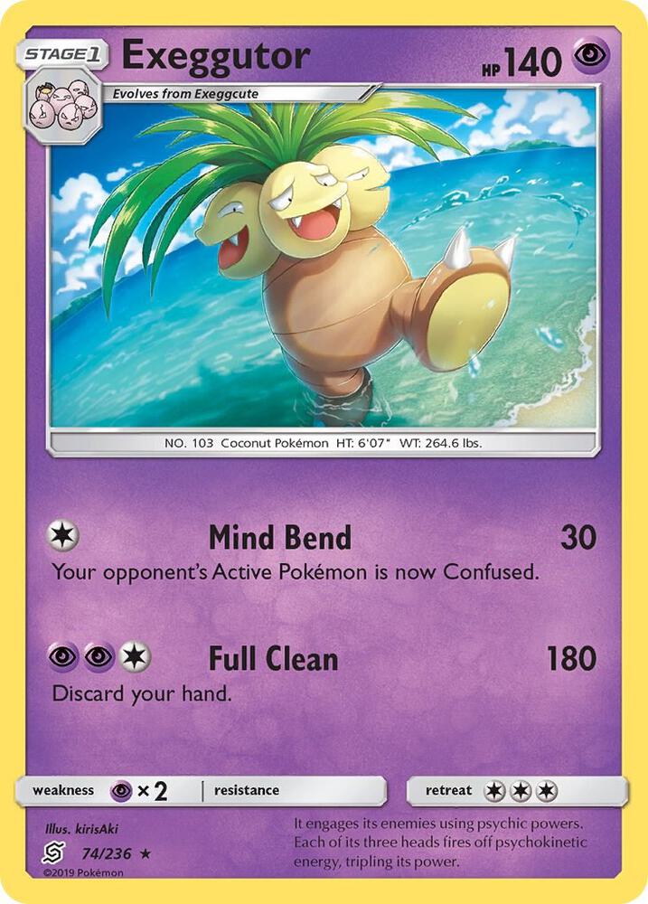 Exeggutor 74/236 card from SM - Unified Minds