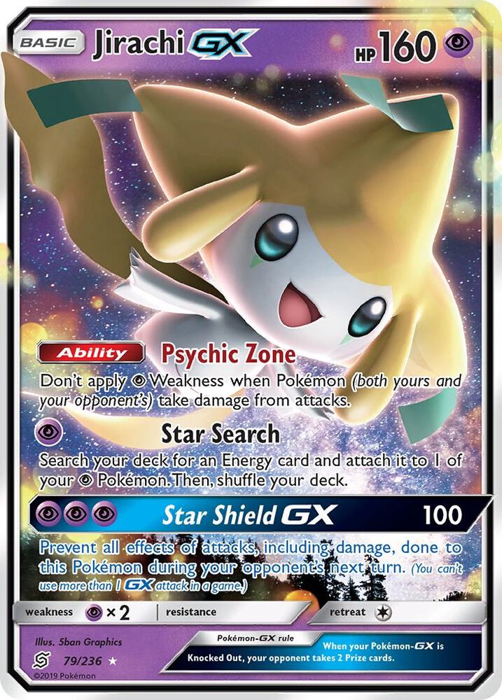 Jirachi GX 79/236 card from SM - Unified Minds