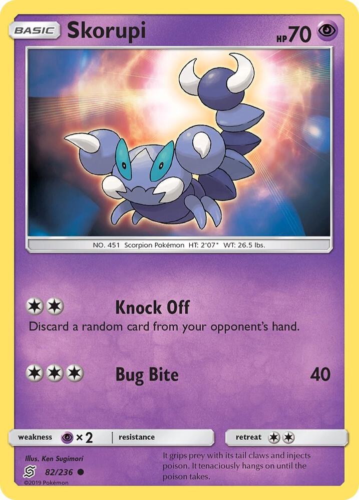 Skorupi 82/236 card from SM - Unified Minds