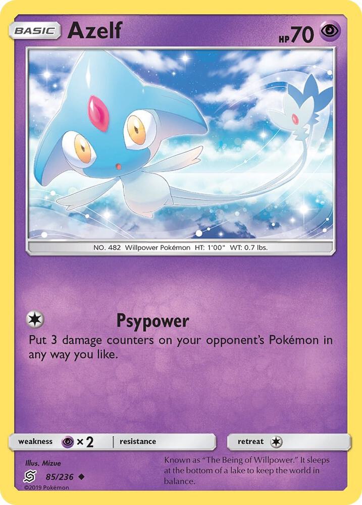 Azelf 85/236 card from SM - Unified Minds