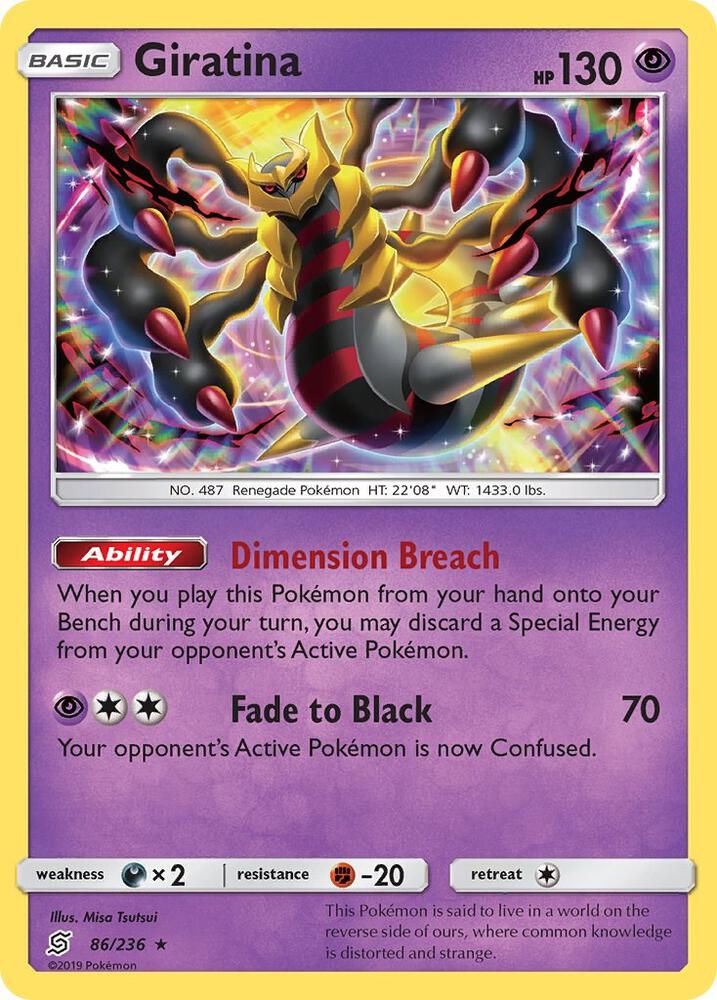 Giratina 86/236 card from SM - Unified Minds