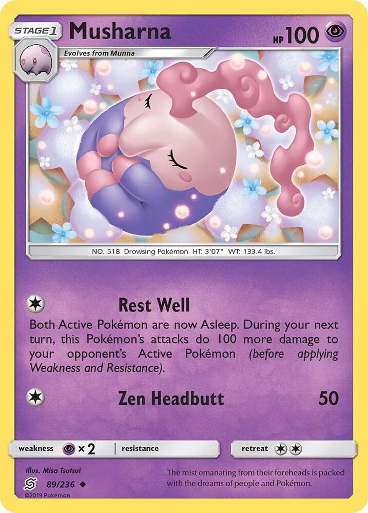 Musharna 89/236 card from SM - Unified Minds