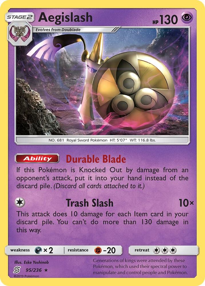 Aegislash 95/236 card from SM - Unified Minds