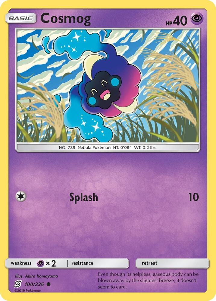 Cosmog 100/236 card from SM - Unified Minds