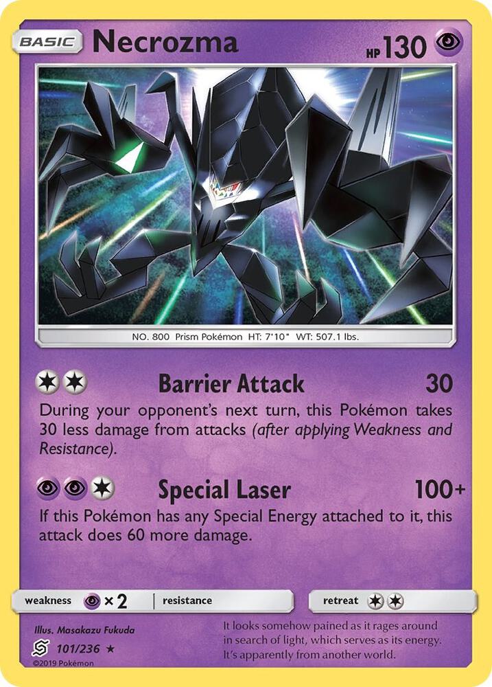 Necrozma 101/236 card from SM - Unified Minds
