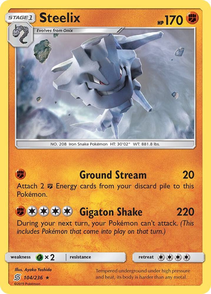 Steelix 104/236 card from SM - Unified Minds