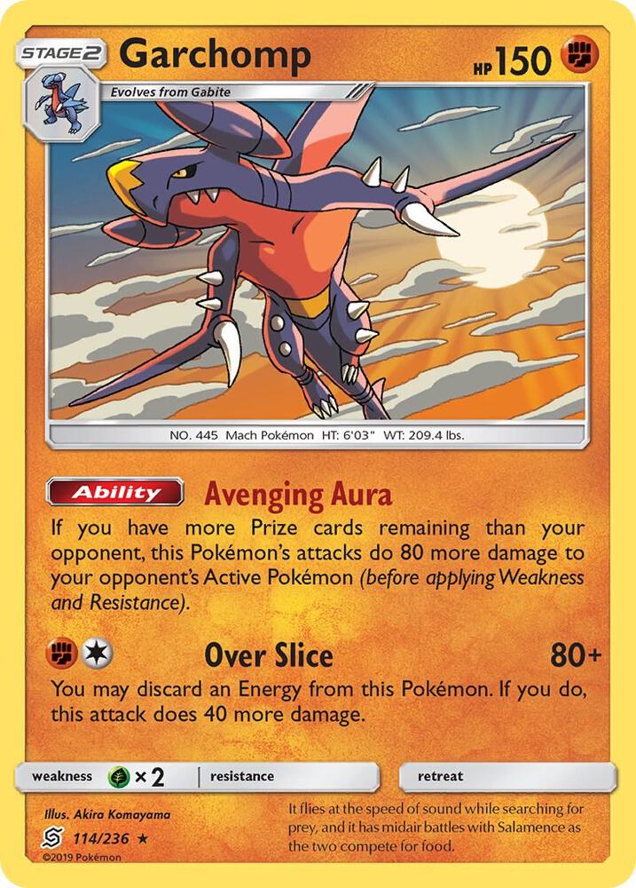 Garchomp 114/236 card from SM - Unified Minds