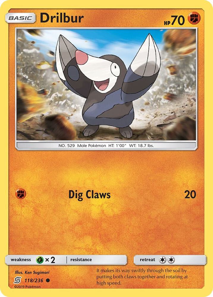Drilbur 118/236 card from SM - Unified Minds