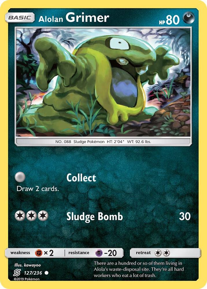 Alolan Grimer 127/236 card from SM - Unified Minds