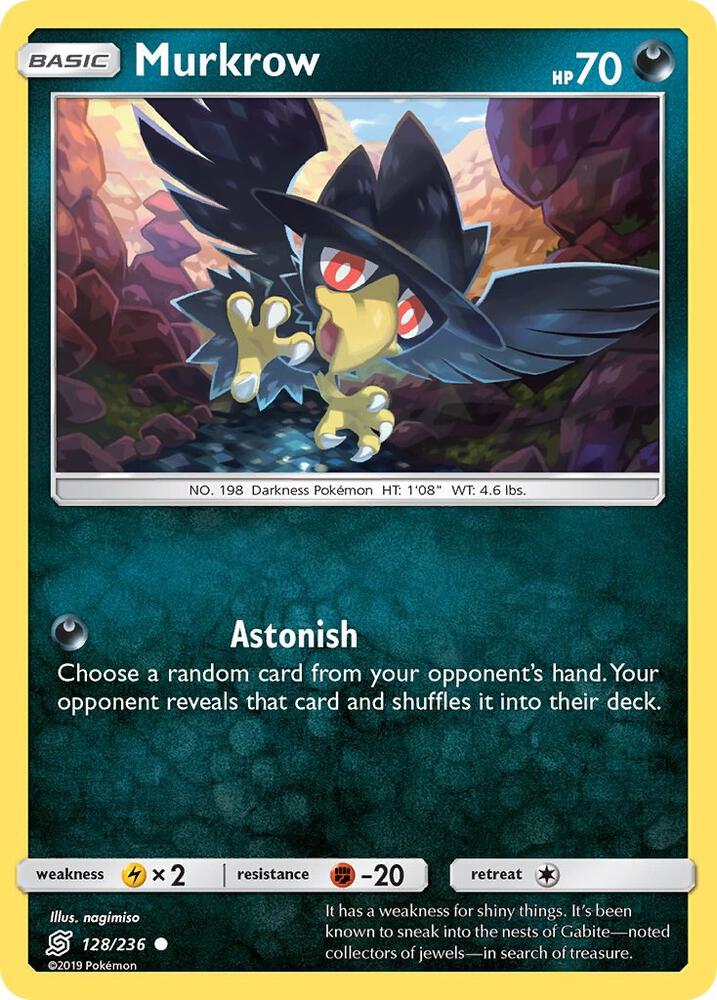 Murkrow (128) 128/236 card from SM - Unified Minds