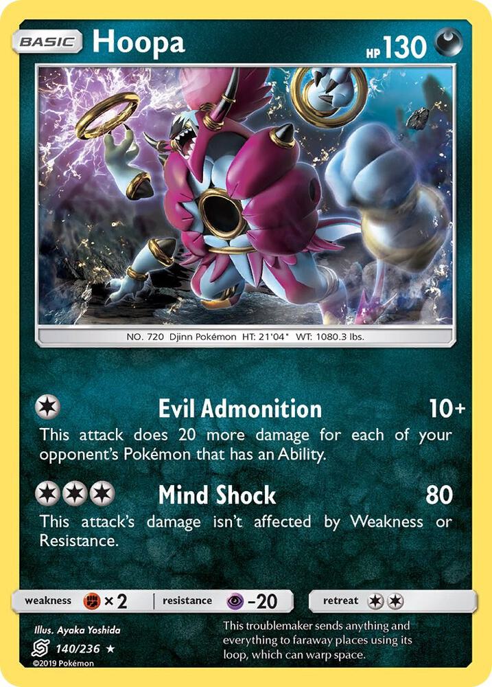 Hoopa 140/236 card from SM - Unified Minds
