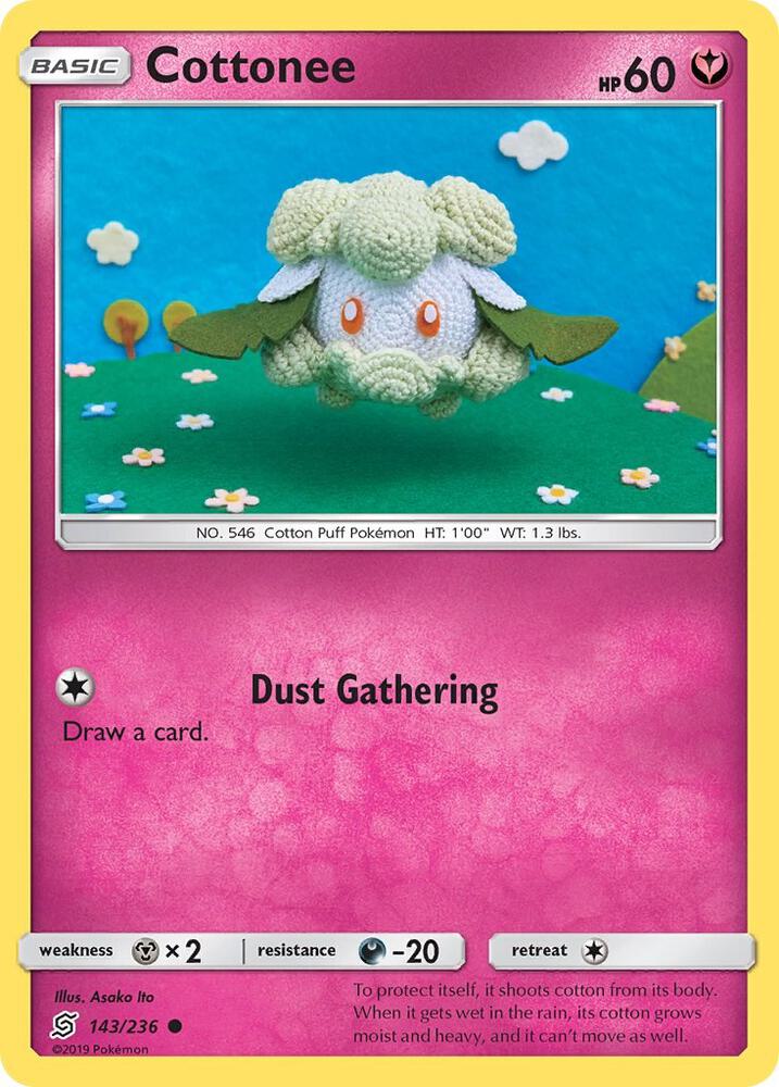 Cottonee 143/236 card from SM - Unified Minds