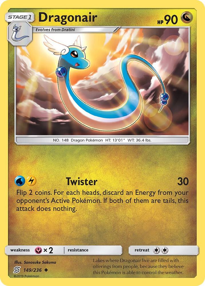 Dragonair (149) 149/236 card from SM - Unified Minds