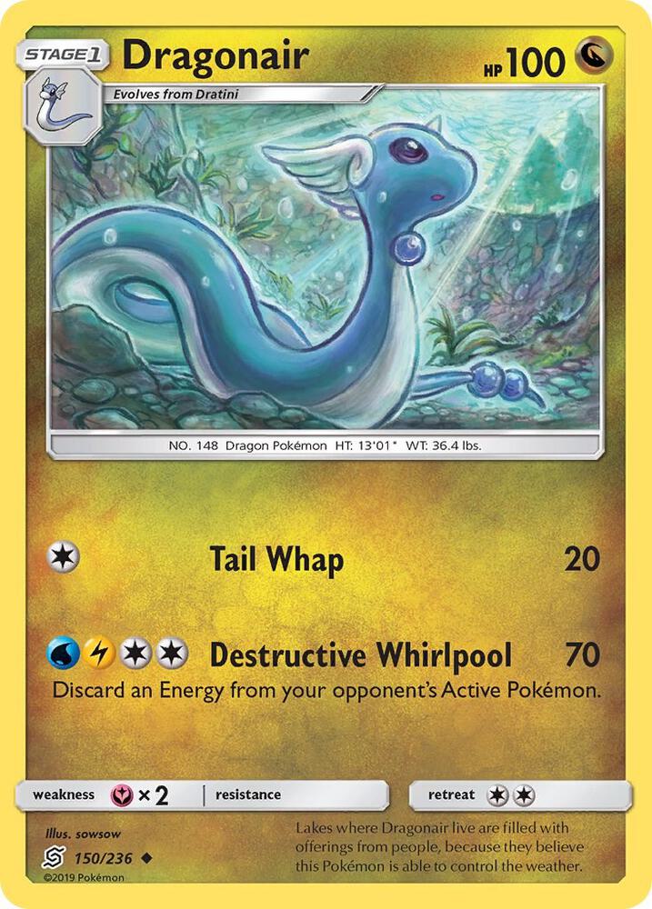 Dragonair (150) 150/236 card from SM - Unified Minds