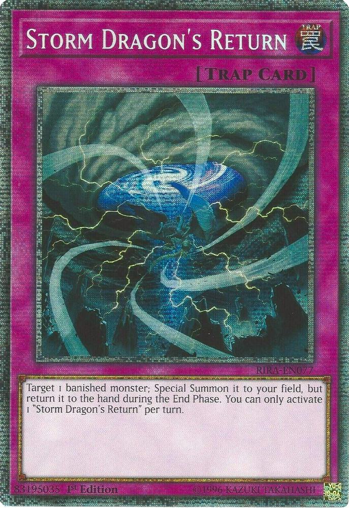 Storm Dragon's Return (Starlight Rare) RIRA-EN077 card from Rising Rampage