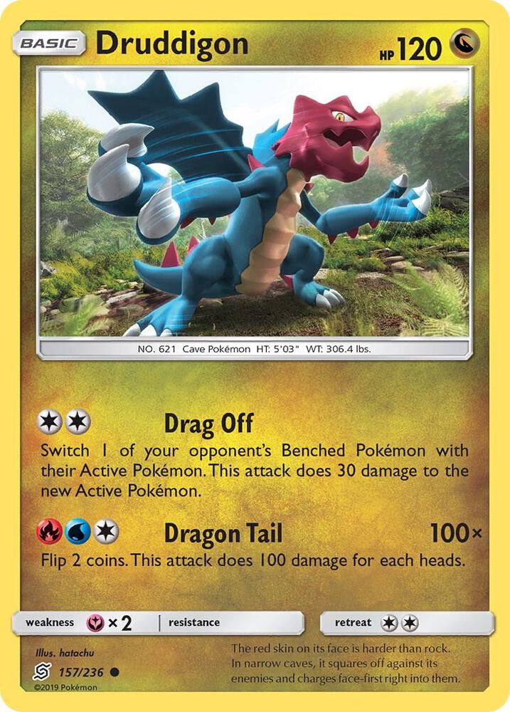 Druddigon 157/236 card from SM - Unified Minds