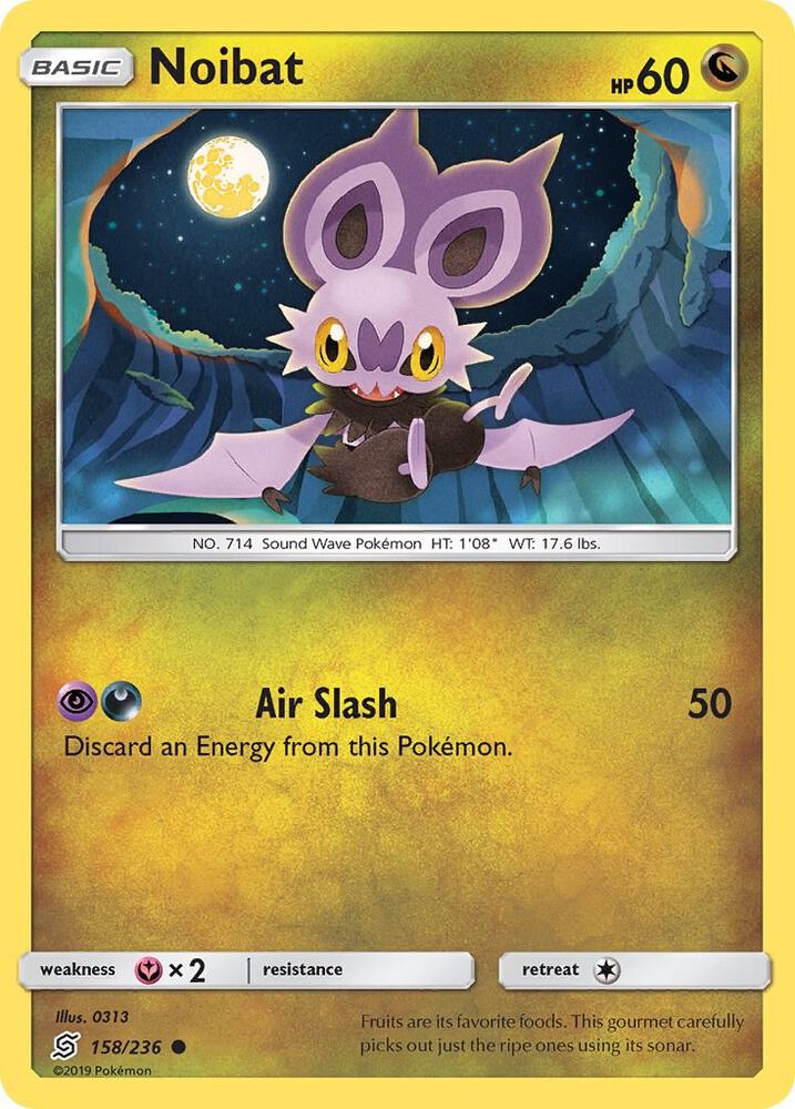 Noibat 158/236 card from SM - Unified Minds
