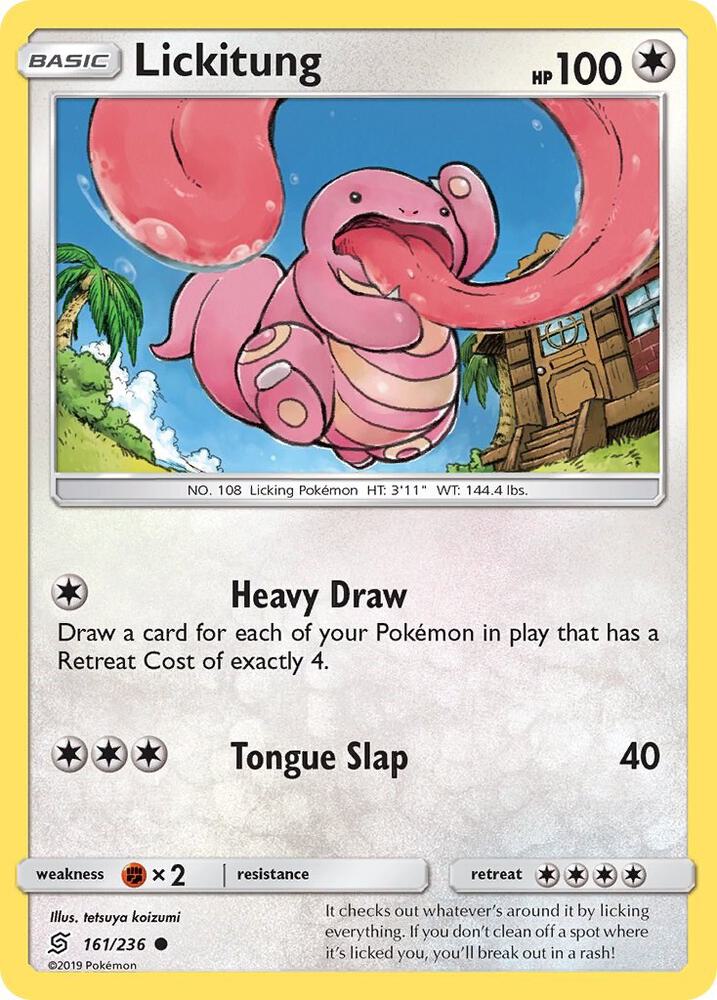 Lickitung 161/236 card from SM - Unified Minds