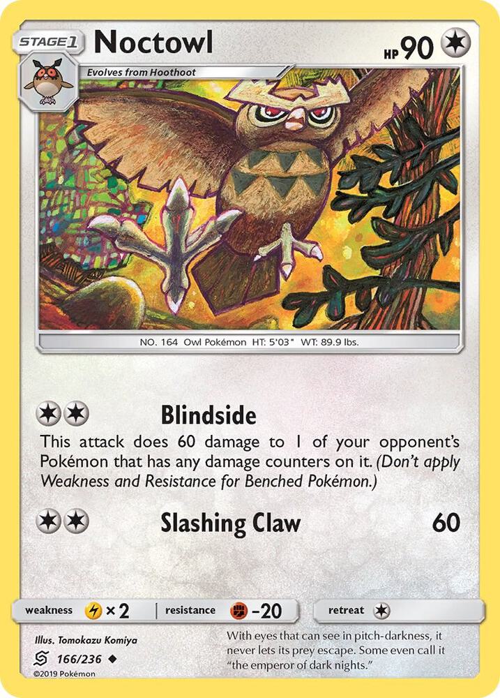 Noctowl 166/236 card from SM - Unified Minds