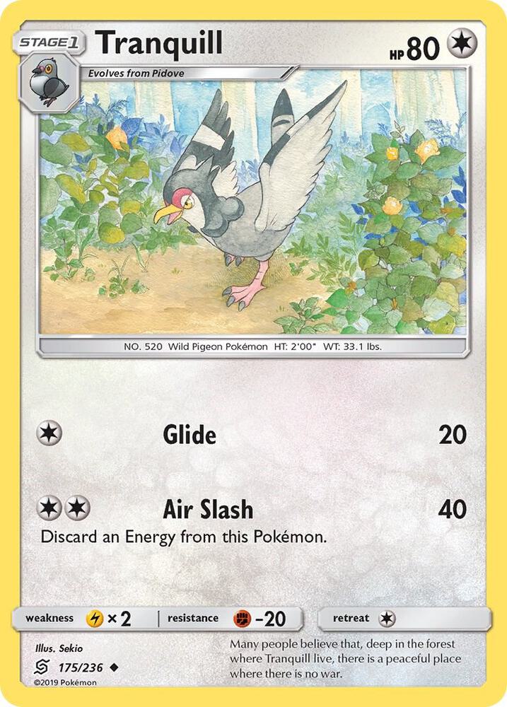 Tranquill 175/236 card from SM - Unified Minds