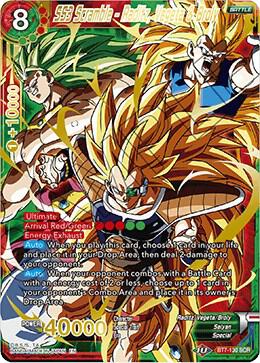SS3 Scramble - Raditz, Vegeta & Broly BT7-130 card from Assault of the Saiyans